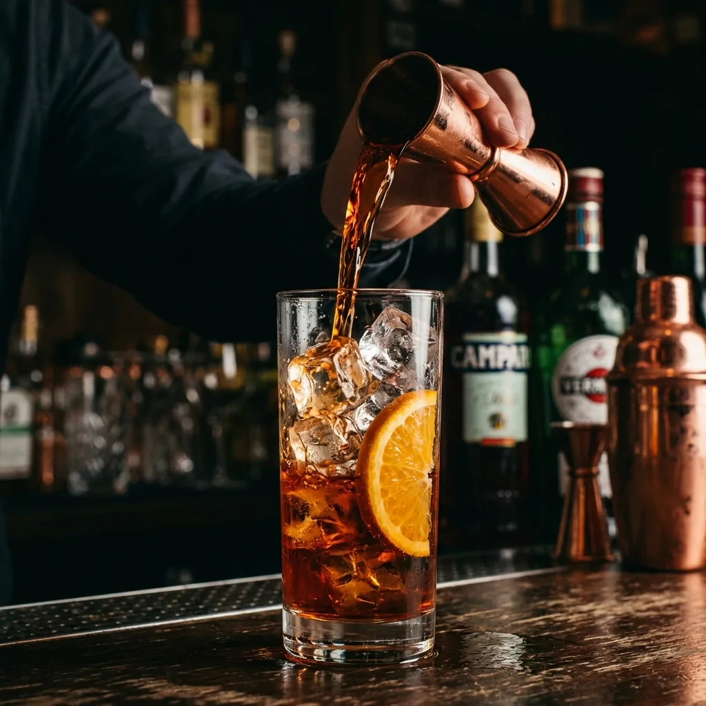 Pouring drink details